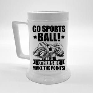 Go Sports Ball Funny Fun Sporting Meaningful Gift Beer Stein