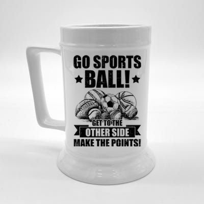 Go Sports Ball Funny Fun Sporting Meaningful Gift Beer Stein