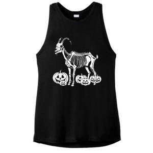 Goat Skeleton Birthday Halloween Ladies PosiCharge Tri-Blend Wicking Tank