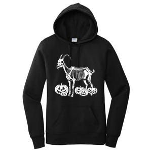 Goat Skeleton Birthday Halloween Women's Pullover Hoodie