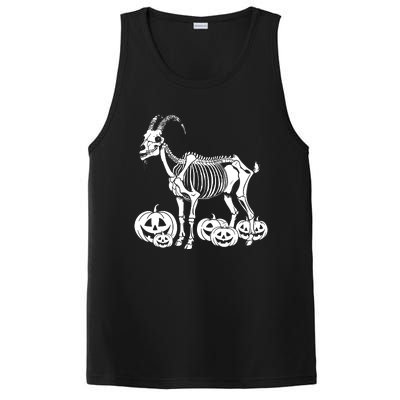 Goat Skeleton Birthday Halloween PosiCharge Competitor Tank