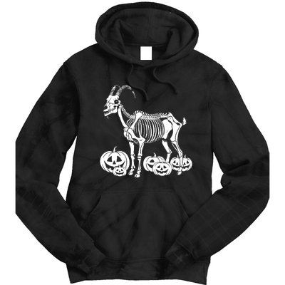 Goat Skeleton Birthday Halloween Tie Dye Hoodie