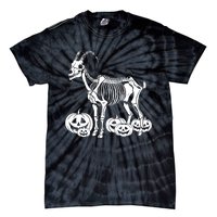 Goat Skeleton Birthday Halloween Tie-Dye T-Shirt