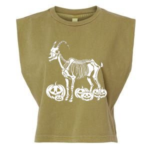 Goat Skeleton Birthday Halloween Garment-Dyed Women's Muscle Tee