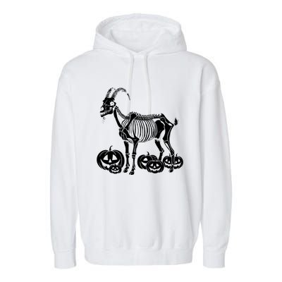 Goat Skeleton Birthday Halloween Garment-Dyed Fleece Hoodie