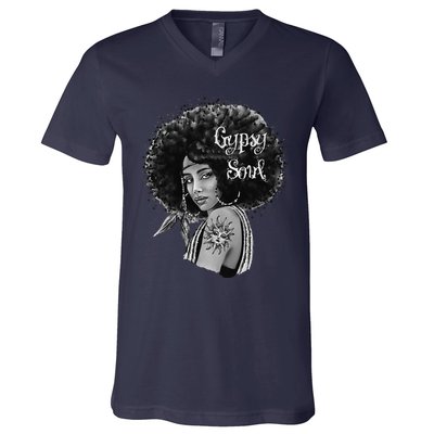 Gypsy Soul Beautiful Boho Unique Art V-Neck T-Shirt