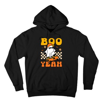 Ghost Skateboard Boo Yeah Groovy Halloween Costumes Boy Hoodie