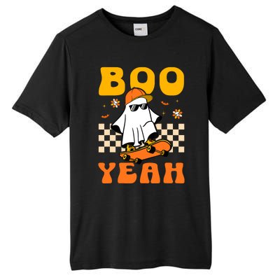 Ghost Skateboard Boo Yeah Groovy Halloween Costumes Boy Tall Fusion ChromaSoft Performance T-Shirt