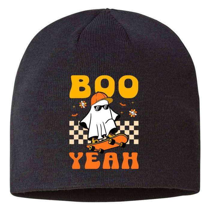 Ghost Skateboard Boo Yeah Groovy Halloween Costumes Boy Sustainable Beanie