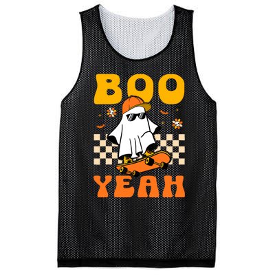 Ghost Skateboard Boo Yeah Groovy Halloween Costumes Boy Mesh Reversible Basketball Jersey Tank