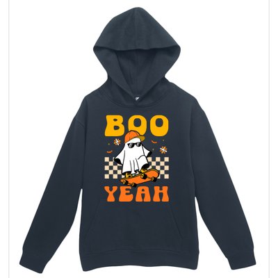 Ghost Skateboard Boo Yeah Groovy Halloween Costumes Boy Urban Pullover Hoodie