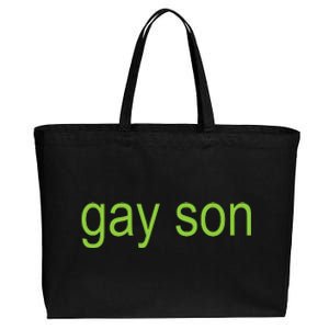 Gay Son Brat Dark Humor Joke 365 Partygirl Cotton Canvas Jumbo Tote