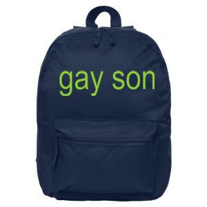 Gay Son Brat Dark Humor Joke 365 Partygirl 16 in Basic Backpack