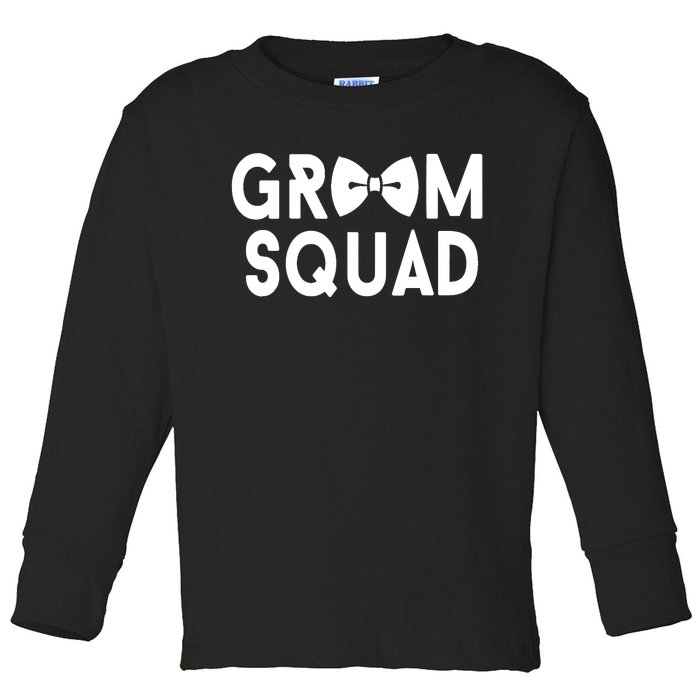 Groom Squad - Bachelor Party Stag Grooms Getaway Wedding Toddler Long Sleeve Shirt