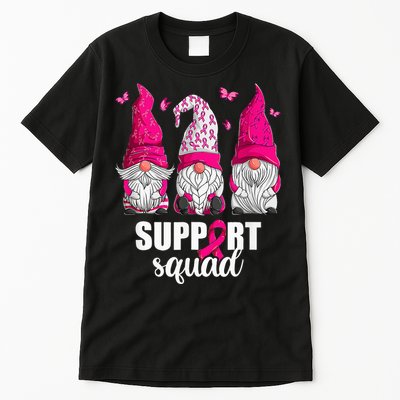 Gnome Squad Breast Cancer Awareness Support Tall T-Shirt