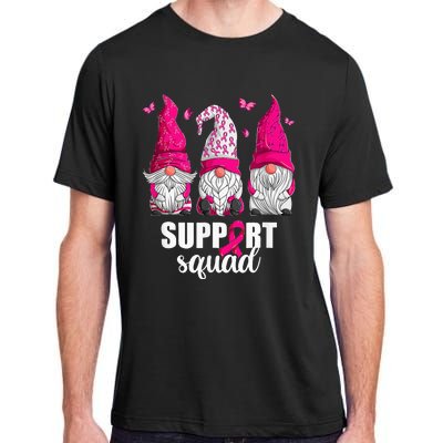 Gnome Squad Breast Cancer Awareness Support Adult ChromaSoft Performance T-Shirt