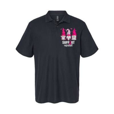 Gnome Squad Breast Cancer Awareness Support Softstyle Adult Sport Polo