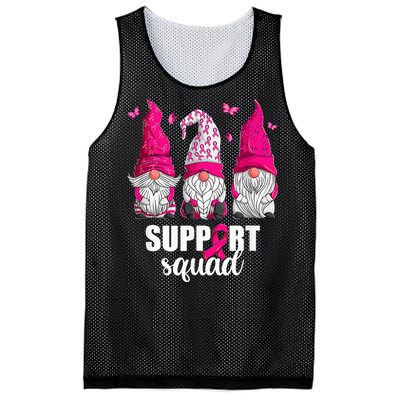 Gnome Squad Breast Cancer Awareness Support Mesh Reversible Basketball Jersey Tank