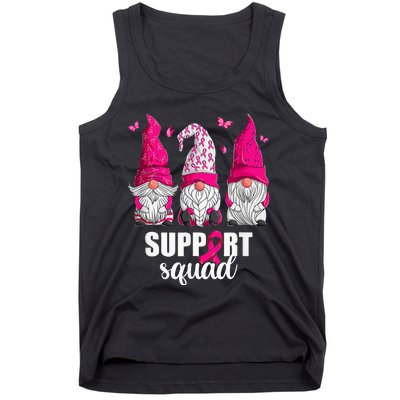 Gnome Squad Breast Cancer Awareness Support Tank Top