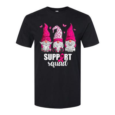 Gnome Squad Breast Cancer Awareness Support Softstyle CVC T-Shirt