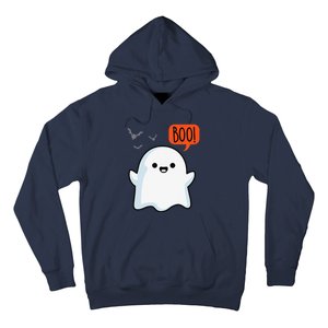 Ghost Saying Boo Spooky Bat Halloween Costume School Teacher Hoodie