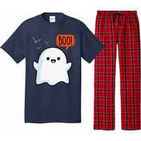 Ghost Saying Boo Spooky Bat Halloween Costume School Teacher Pajama Set