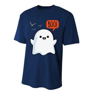 Ghost Saying Boo Spooky Bat Halloween Costume School Teacher Performance Sprint T-Shirt