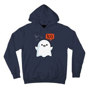 Ghost Saying Boo Spooky Bat Halloween Costume School Teacher Tall Hoodie