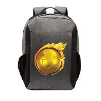Gold Soccer Ball Flames Flaming Flying Soccer Ball On Fire Vector Backpack