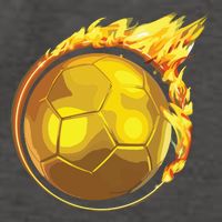 Gold Soccer Ball Flames Flaming Flying Soccer Ball On Fire Vector Backpack