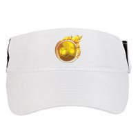 Gold Soccer Ball Flames Flaming Flying Soccer Ball On Fire Adult Drive Performance Visor