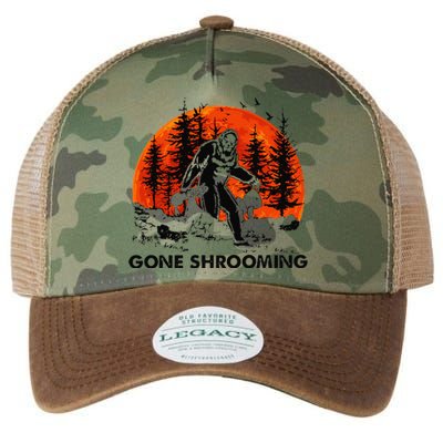 Gone Shrooming Bigfoot Mushroom Halloween Legacy Tie Dye Trucker Hat