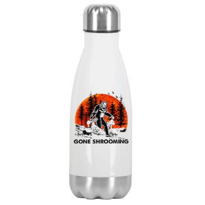 Gone Shrooming Bigfoot Mushroom Halloween Stainless Steel Insulated Water Bottle