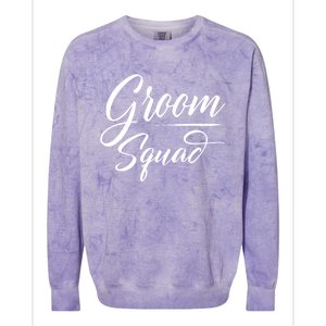 Groom Squad Bachelor Party Groom Wedding Gift Colorblast Crewneck Sweatshirt