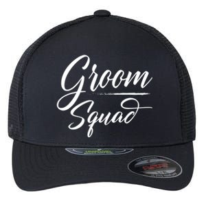 Groom Squad Bachelor Party Groom Wedding Gift Flexfit Unipanel Trucker Cap