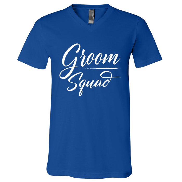 Groom Squad Bachelor Party Groom Wedding Gift V-Neck T-Shirt