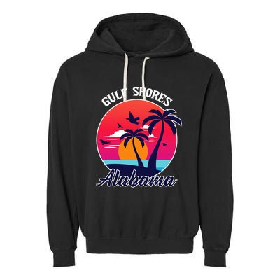 Gulf Shores Beach Alabama Family Vacation Souvenir Gift Garment-Dyed Fleece Hoodie