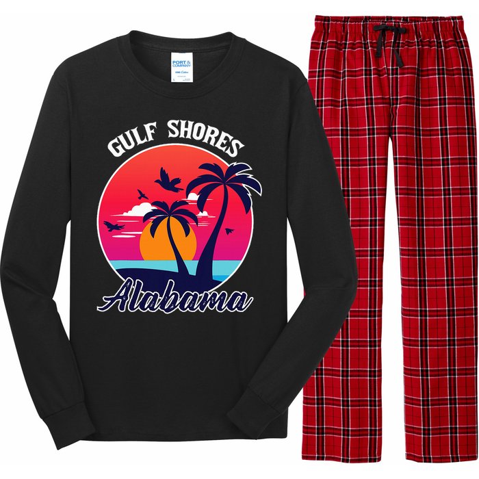 Gulf Shores Beach Alabama Family Vacation Souvenir Gift Long Sleeve Pajama Set