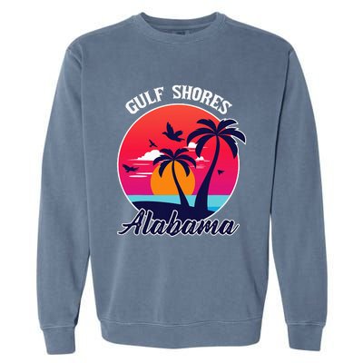 Gulf Shores Beach Alabama Family Vacation Souvenir Gift Garment-Dyed Sweatshirt