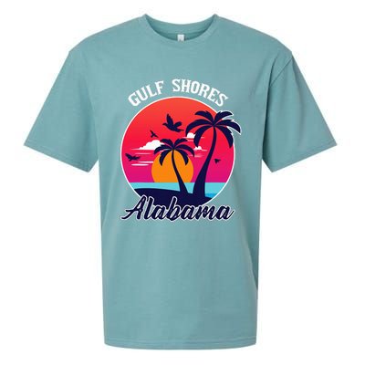 Gulf Shores Beach Alabama Family Vacation Souvenir Gift Sueded Cloud Jersey T-Shirt