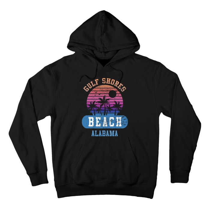 Gulf Shores Beach Alabama Retro Sunset Summer Aesthetic Hoodie