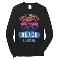 Gulf Shores Beach Alabama Retro Sunset Summer Aesthetic Long Sleeve Shirt