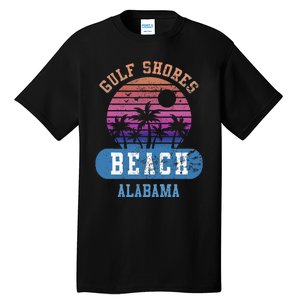 Gulf Shores Beach Alabama Retro Sunset Summer Aesthetic Tall T-Shirt