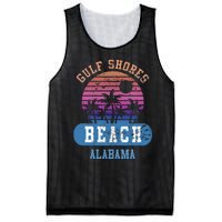 Gulf Shores Beach Alabama Retro Sunset Summer Aesthetic Mesh Reversible Basketball Jersey Tank