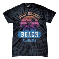 Gulf Shores Beach Alabama Retro Sunset Summer Aesthetic Tie-Dye T-Shirt