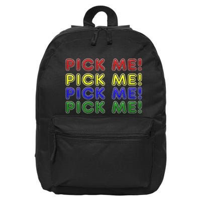 Game Show Buzzers Choose Me To Play Game Show Pick Me 16 in Basic Backpack