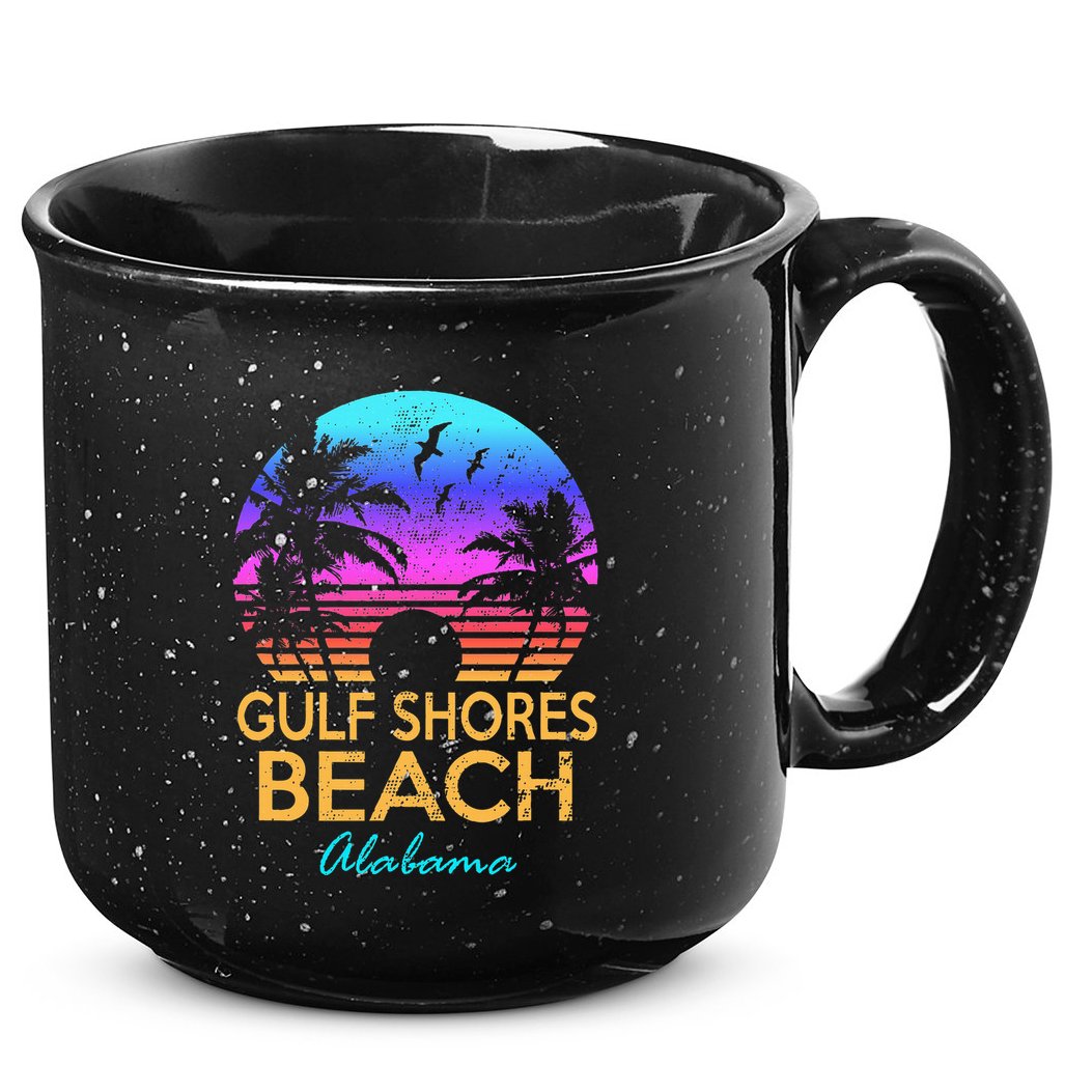 Gulf Shores Beach Alabama Spring Break Vacation Trip Graphic 15oz Campfire Ceramic Mug