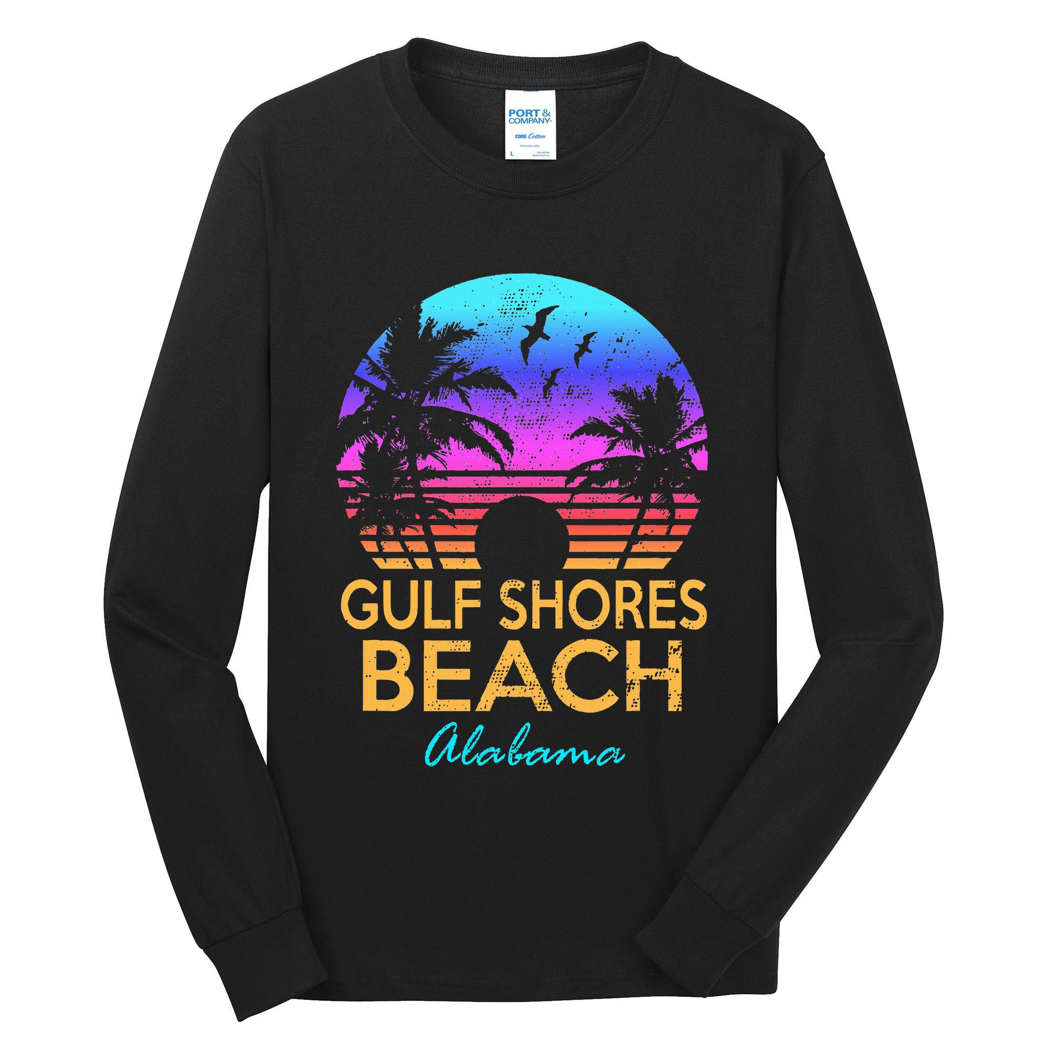 Gulf Shores Beach Alabama Spring Break Vacation Trip Graphic Tall Long Sleeve T-Shirt