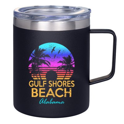 Gulf Shores Beach Alabama Spring Break Vacation Trip Graphic 12oz Stainless Steel Coffee Mug
