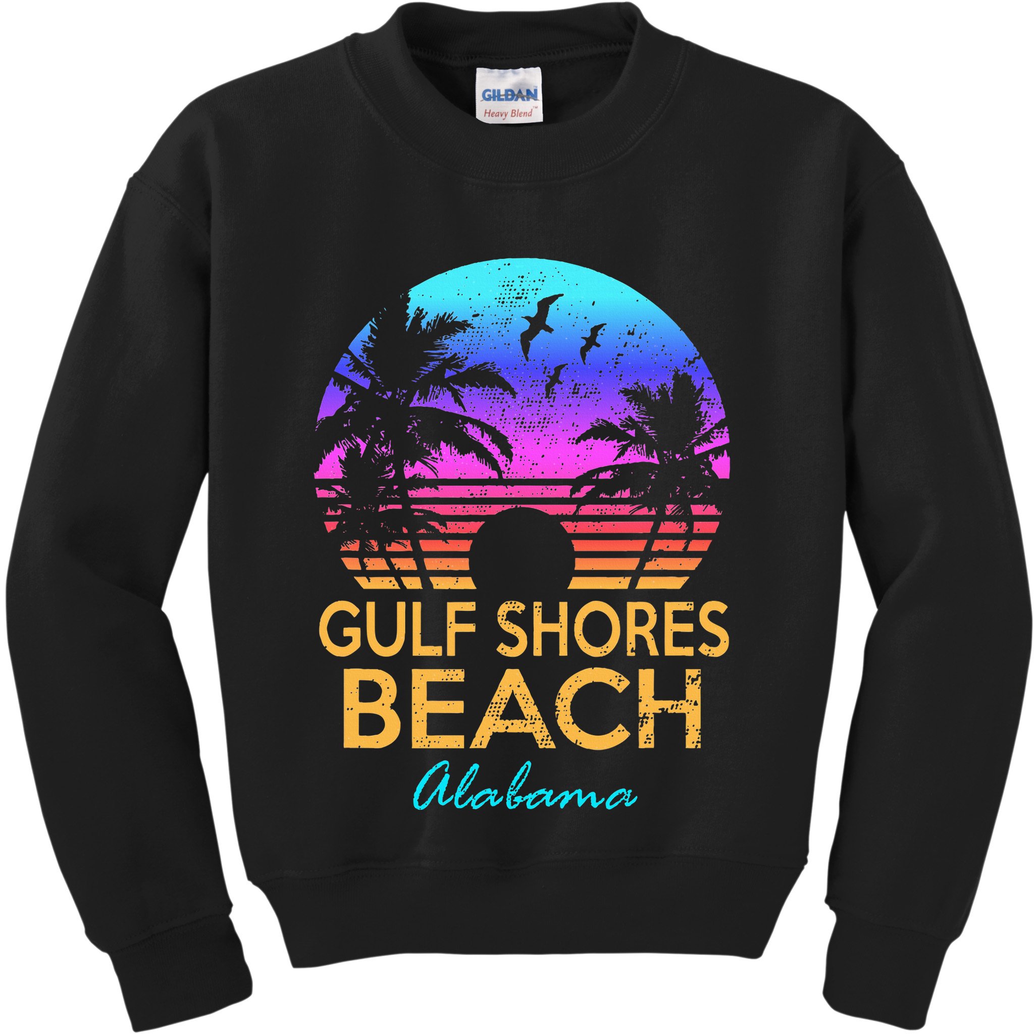 Gulf Shores Beach Alabama Spring Break Vacation Trip Graphic Kids Sweatshirt
